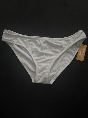 Kona Sol White Eyelet Bikini Bottoms